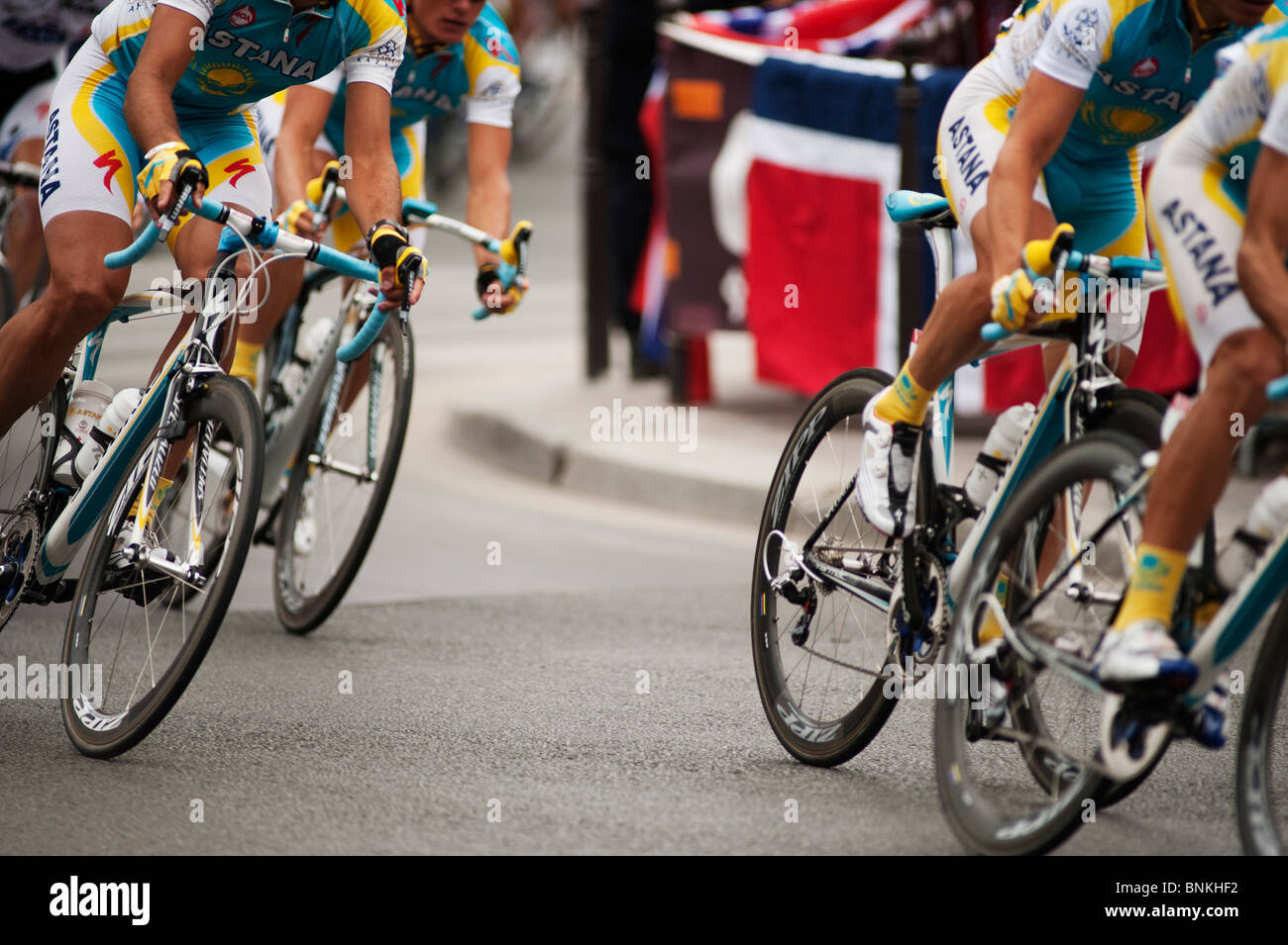 Tour de France 2010, dernière étape, la rue de Rivoli, Paris Banque D'Images