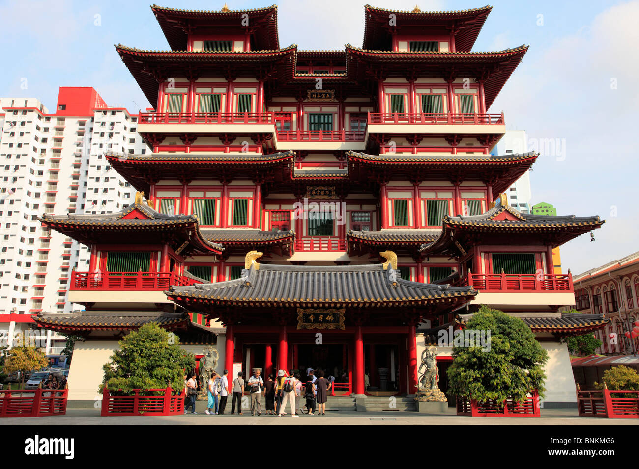 Singapour, Buddha Tooth Relic Temple, Banque D'Images