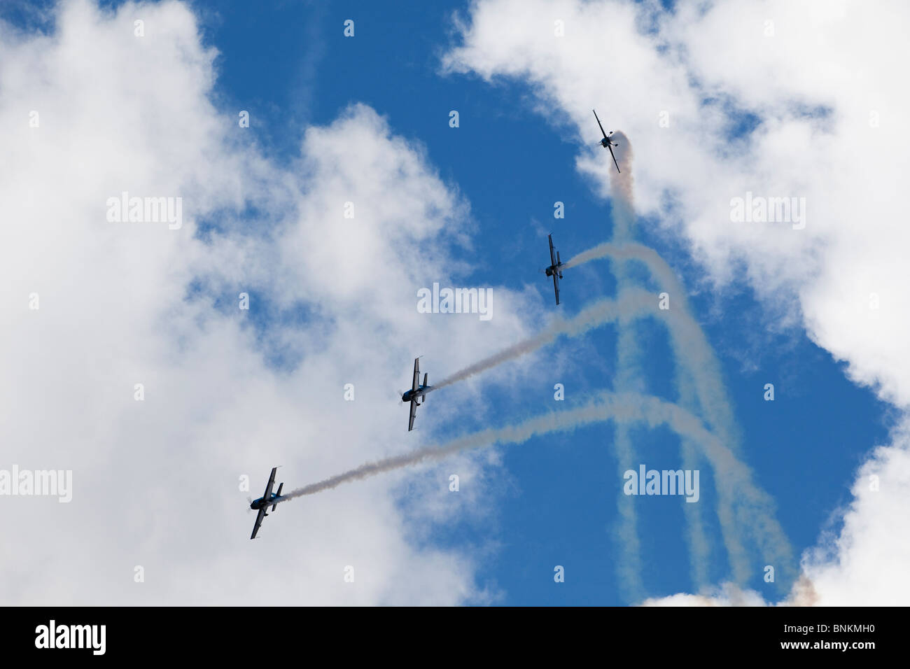 L'équipe de démonstration de vol acrobatique lames, UK Banque D'Images