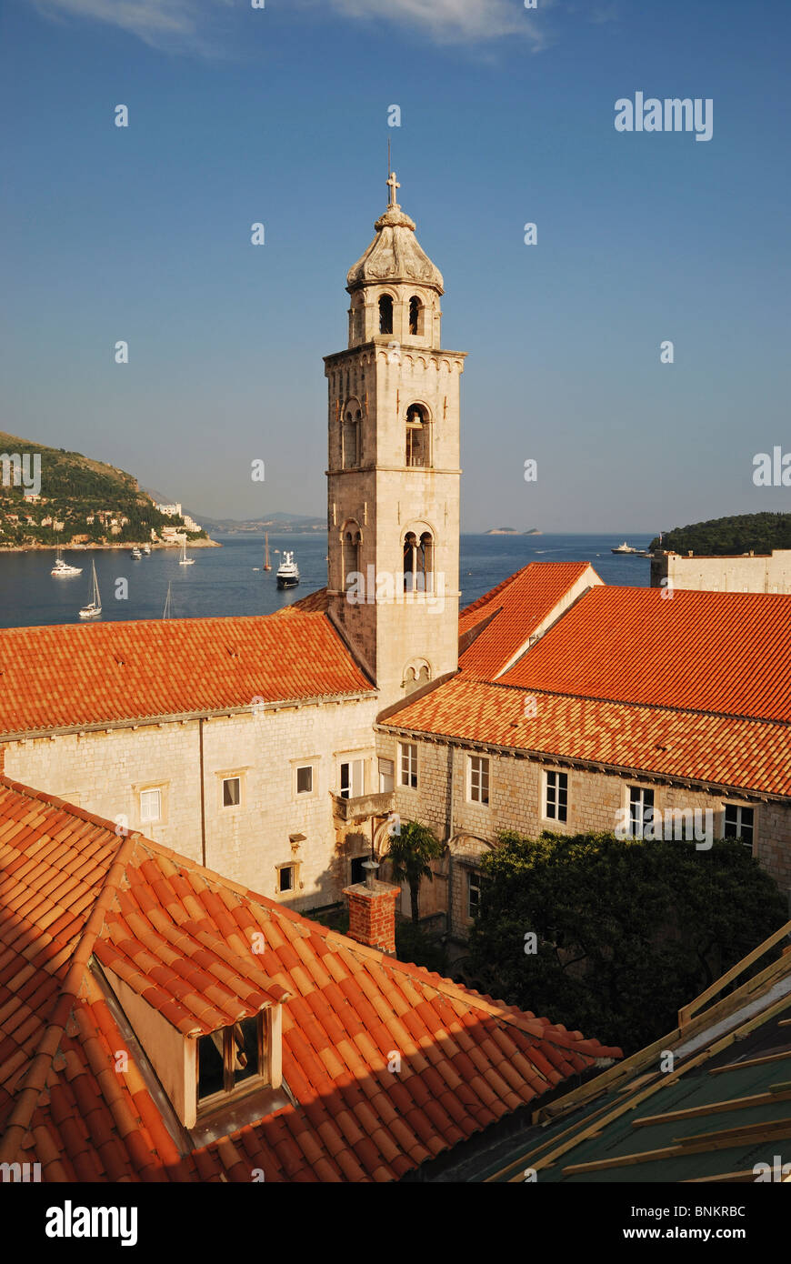 Le monastère dominicain dans la vieille ville de Dubrovnik, Croatie. Banque D'Images
