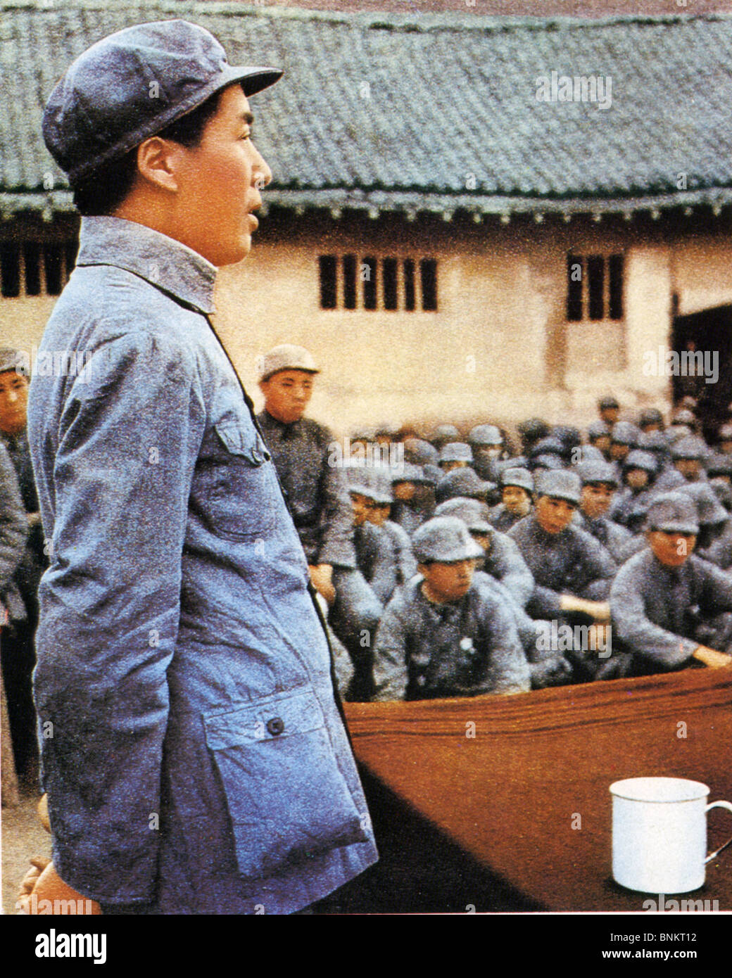 MAO Tse-tung (1893-1976) dirigeant communiste chinois au cours de la grande marche en 1934 Banque D'Images