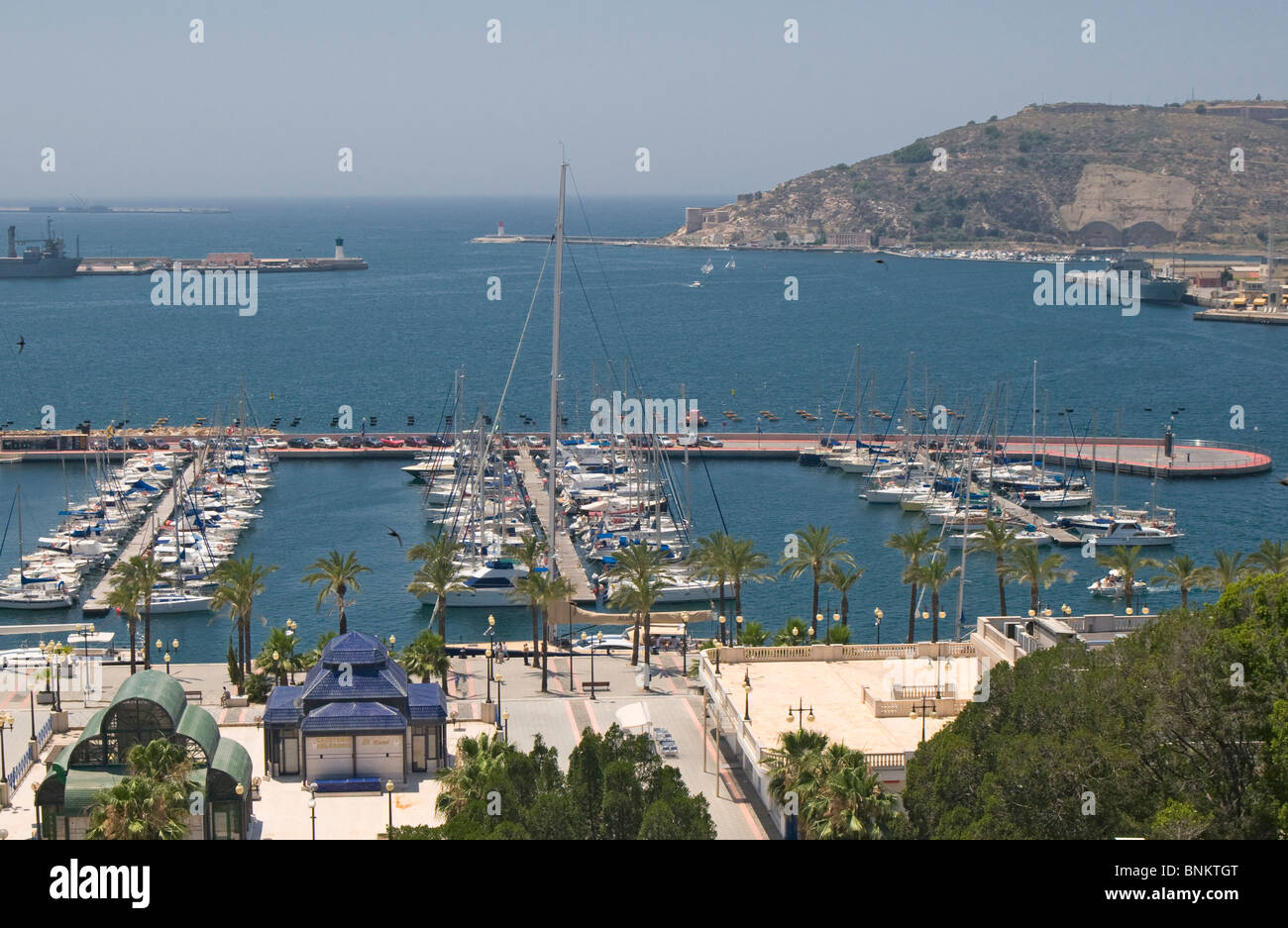 La marina à Carthagène dans la région de Murcie, au Sud Est de l'Espagne Banque D'Images