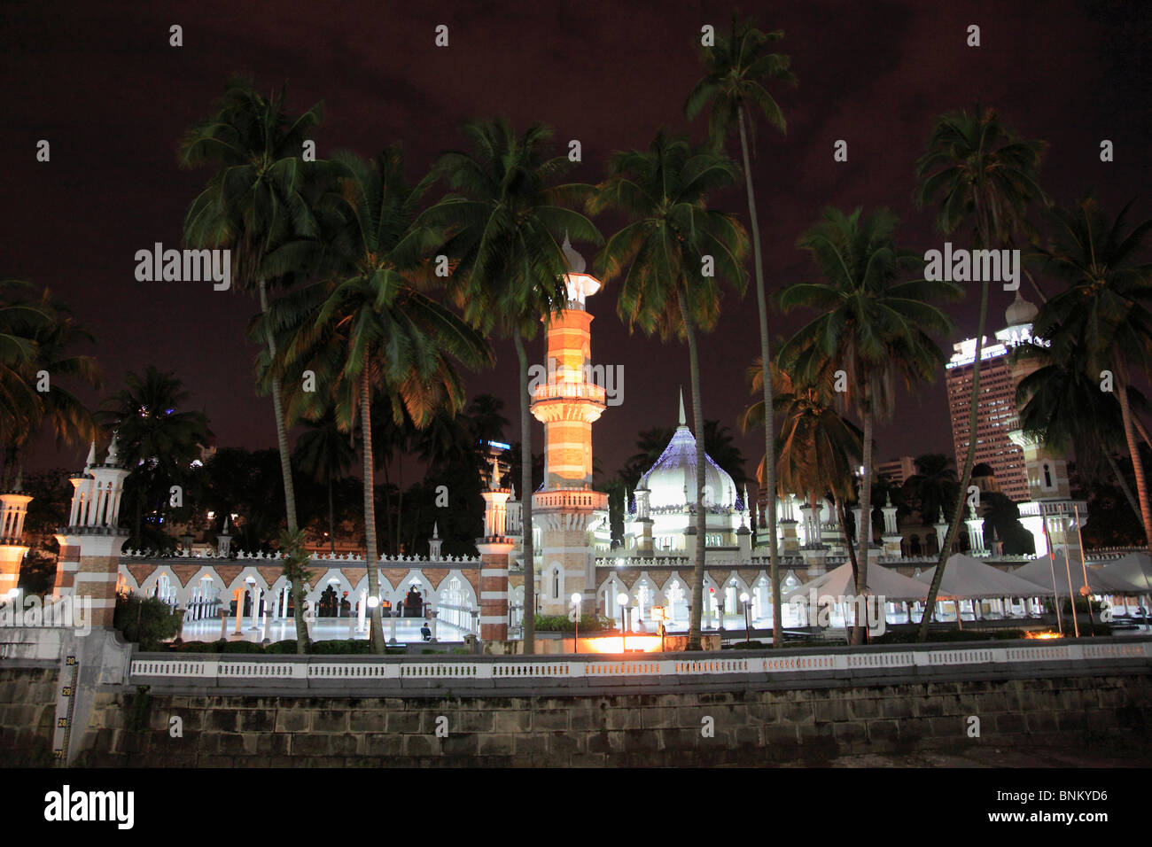 La Malaisie, Kuala Lumpur, Masjid Jamek Mosquée, Banque D'Images