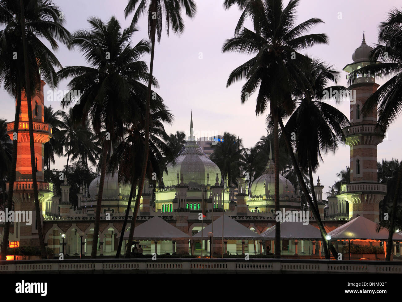 La Malaisie, Kuala Lumpur, Masjid Jamek Mosquée, Banque D'Images