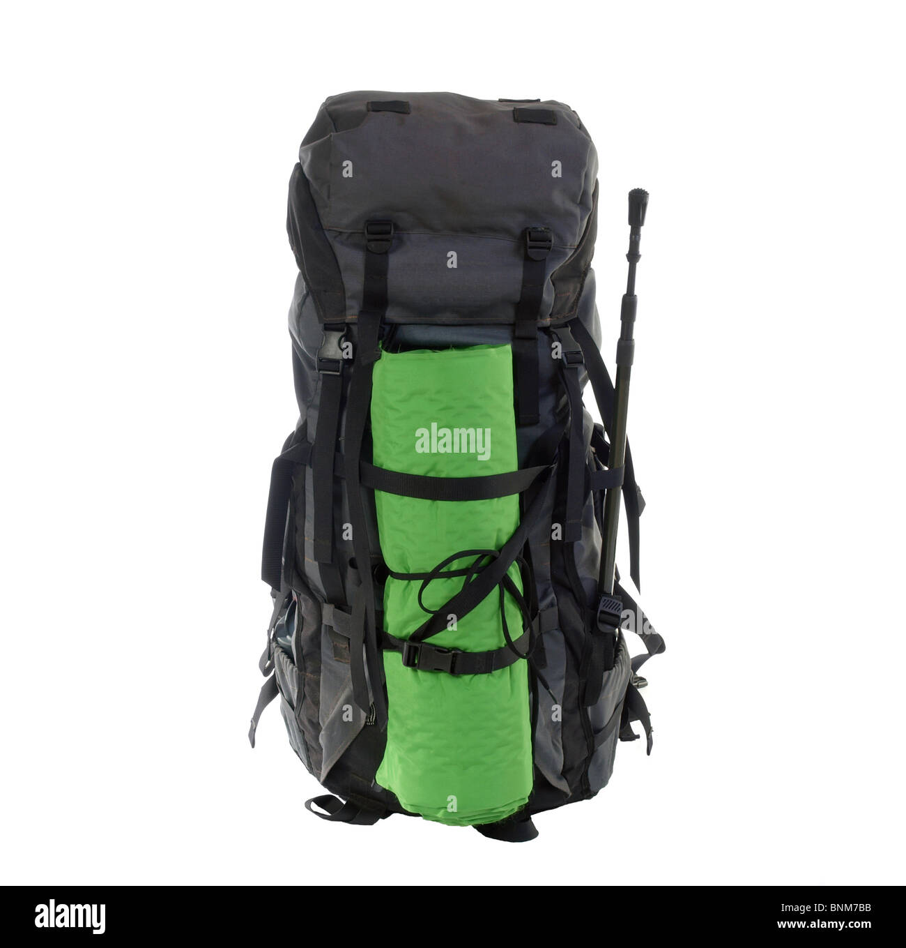 Pack expédition farcies à la veille d'une aventure sauvage de huit jours. Banque D'Images