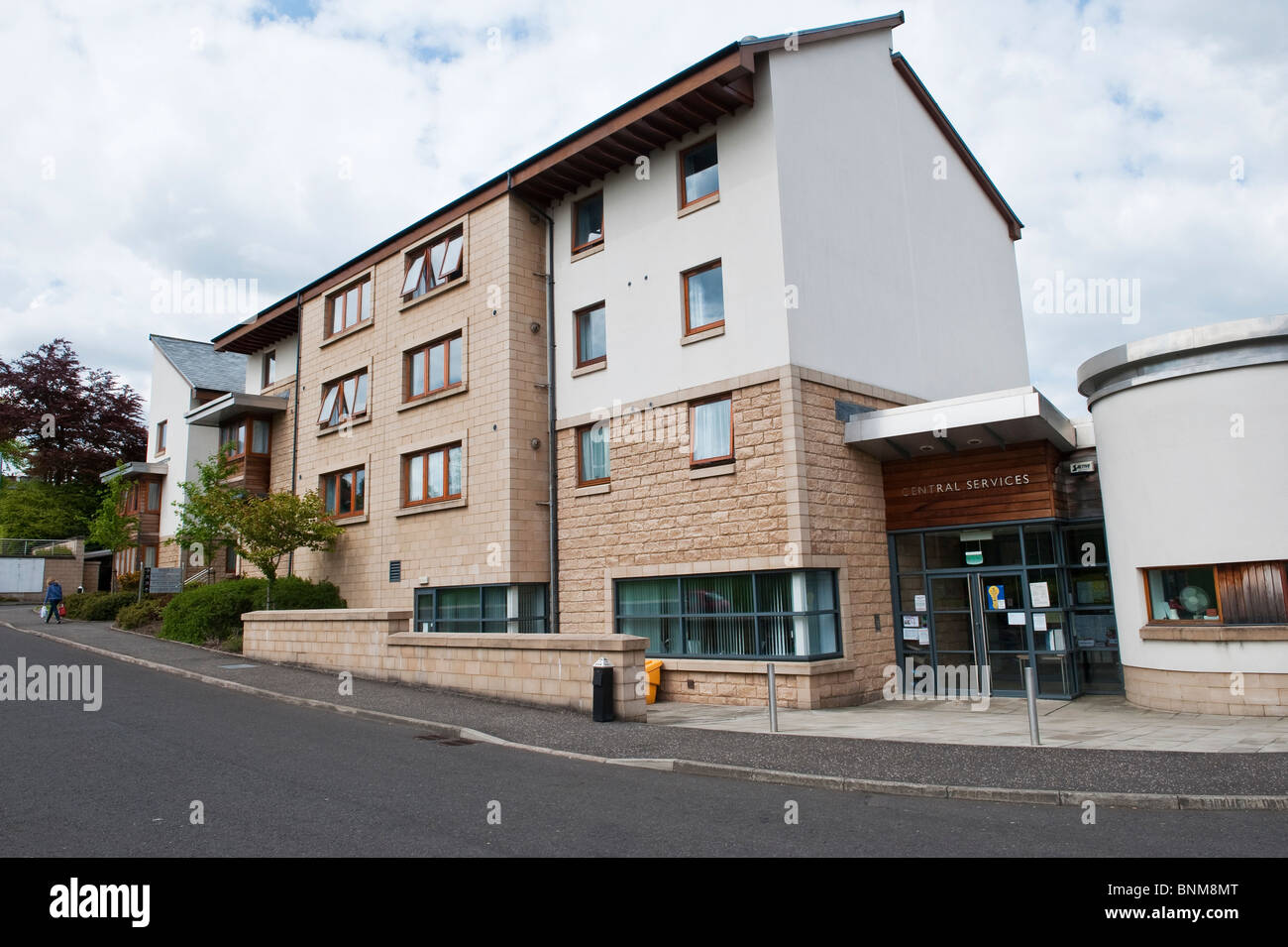 Residence Queen Margaret, Cour Bellshaugh, Glasgow. Les résidences universitaires à l'Université de Glasgow, Ecosse, Royaume-Uni Banque D'Images