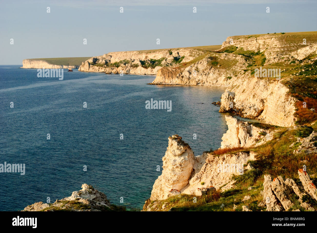 Paysage magnifique sur la mer de la mer Noire Banque D'Images