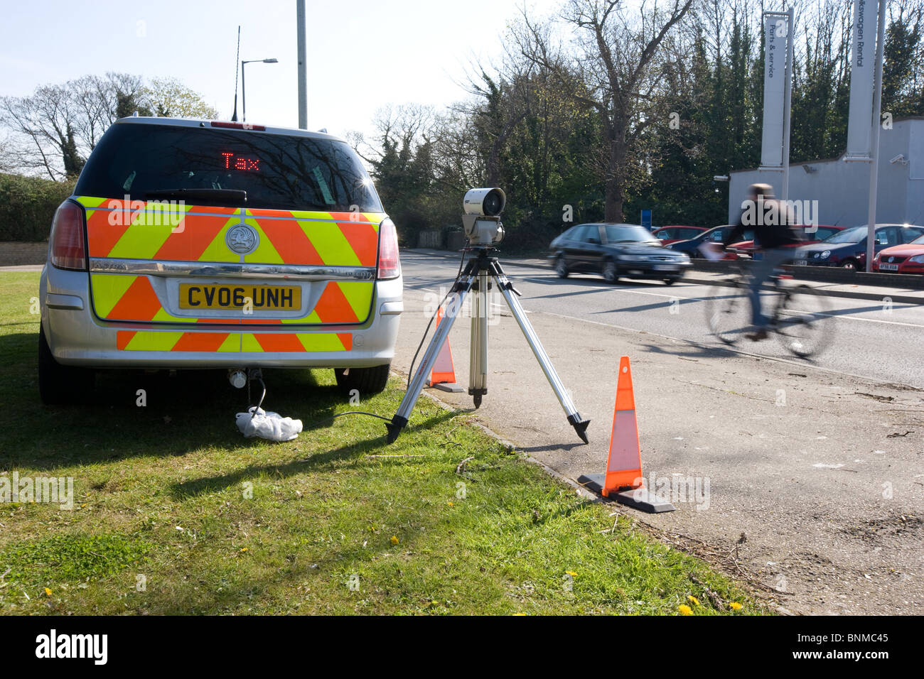 DVLA Taxe routière Mobile camera Banque D'Images