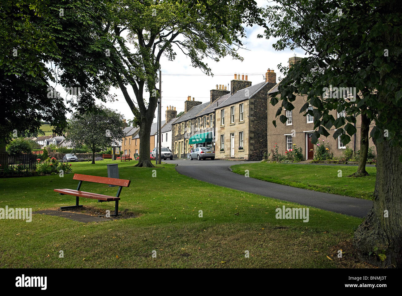 Centre-ville at Yetholm. Région des Scottish Borders en Écosse. Banque D'Images