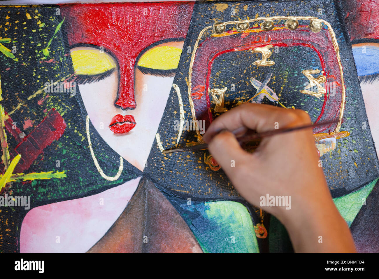 En Asie Vietnam Hoi An Hoi An Hoi An, ville ancienne Faifo Art Art artistes vietnamiens Artiste UNESCO UNESCO World Heritage Tourism Banque D'Images