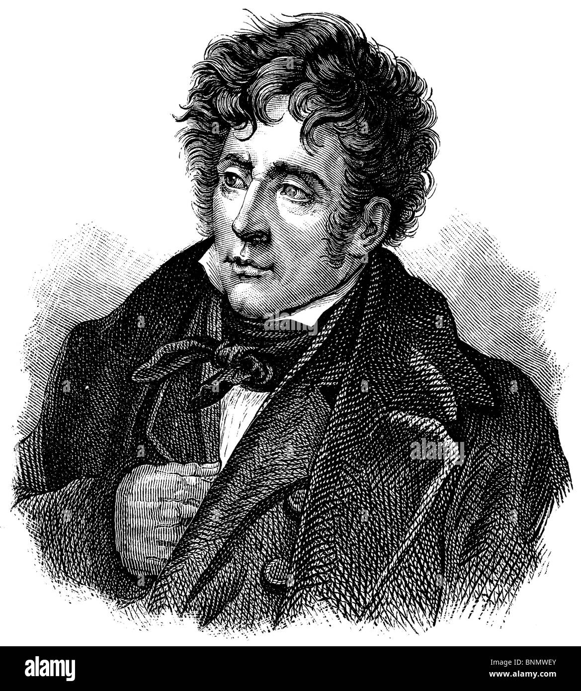 François-René de Chateaubriand (1768-1848), écrivain, homme politique et diplomate Banque D'Images