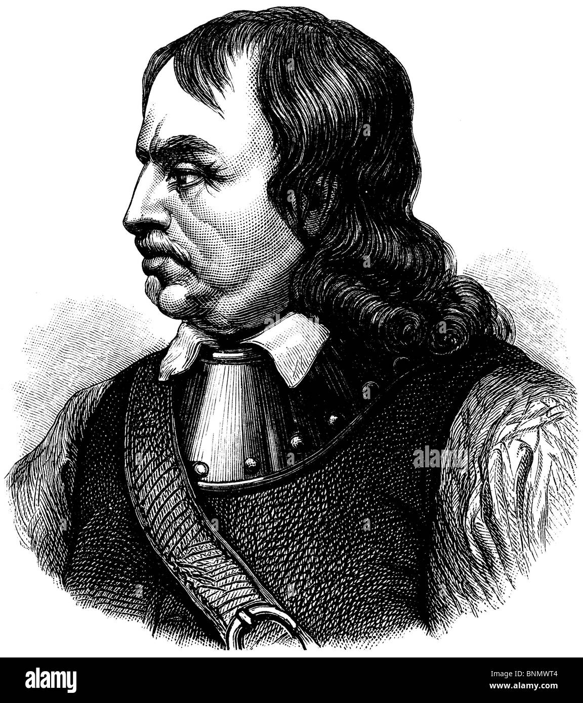 Oliver Cromwell (1599-1658), Lord Protecteur d'Angleterre, l'Écosse et l'Irlande Banque D'Images