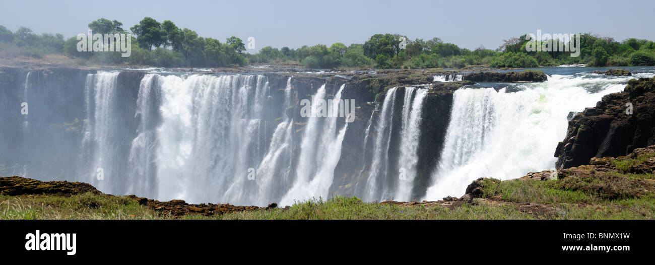 Parc national de Zambèze Victoria Falls Victoria Falls Cascade Département de l'Afrique, Zimbabwe Banque D'Images