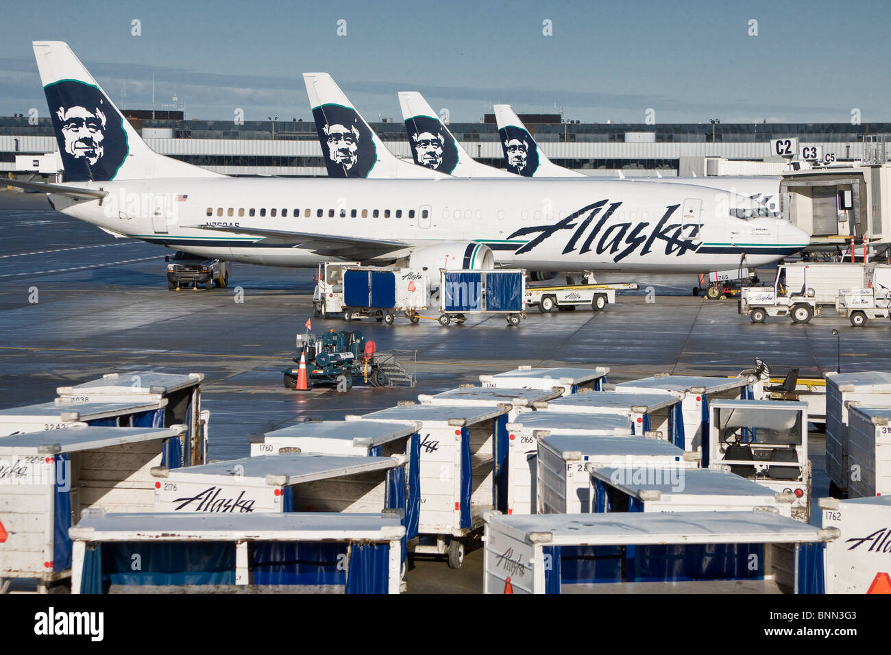 Compagnies aériennes alaska Banque de photographies et d'images à haute  résolution - Alamy