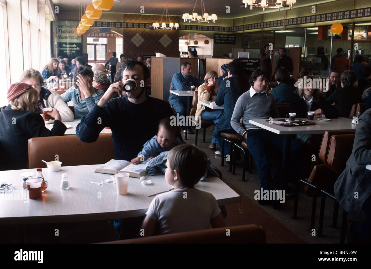 1970 stop autoroute Banque D'Images