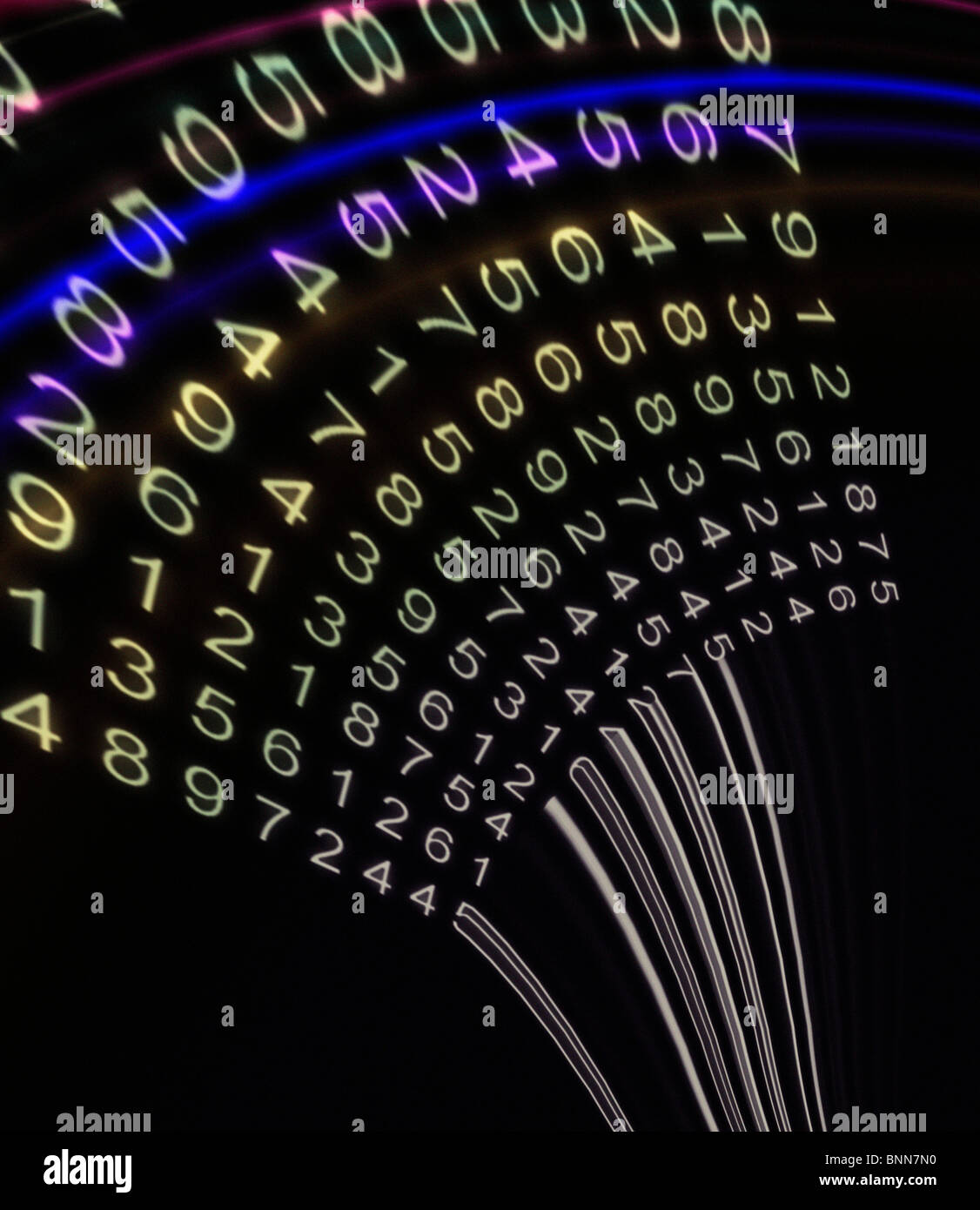 Communication numérique, conceptual artwork Banque D'Images