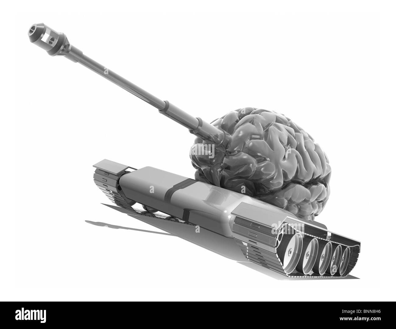 Man's meilleure arme, conceptual artwork Banque D'Images