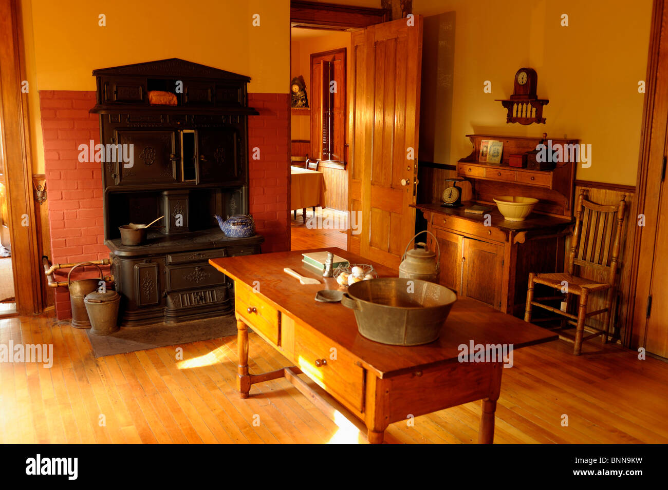 Cuisine Mark Twain House Interior Hartford Connecticut États-unis d'Amérique États-Unis d'Amérique, 19e siècle Banque D'Images