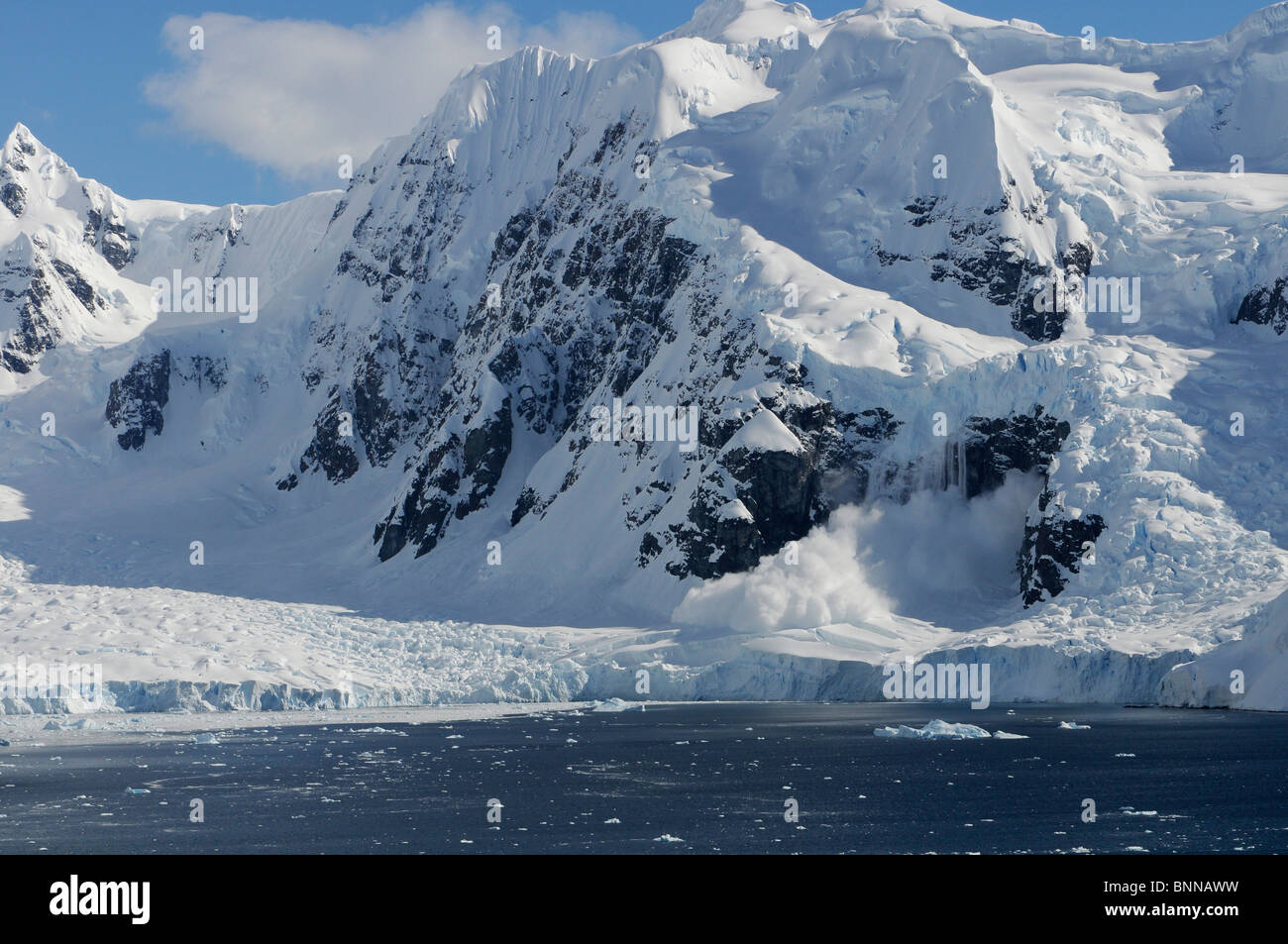 Antarctique antarctique Paradise Bay paradise bay station glacier glace dérive Almirante Brown Banque D'Images