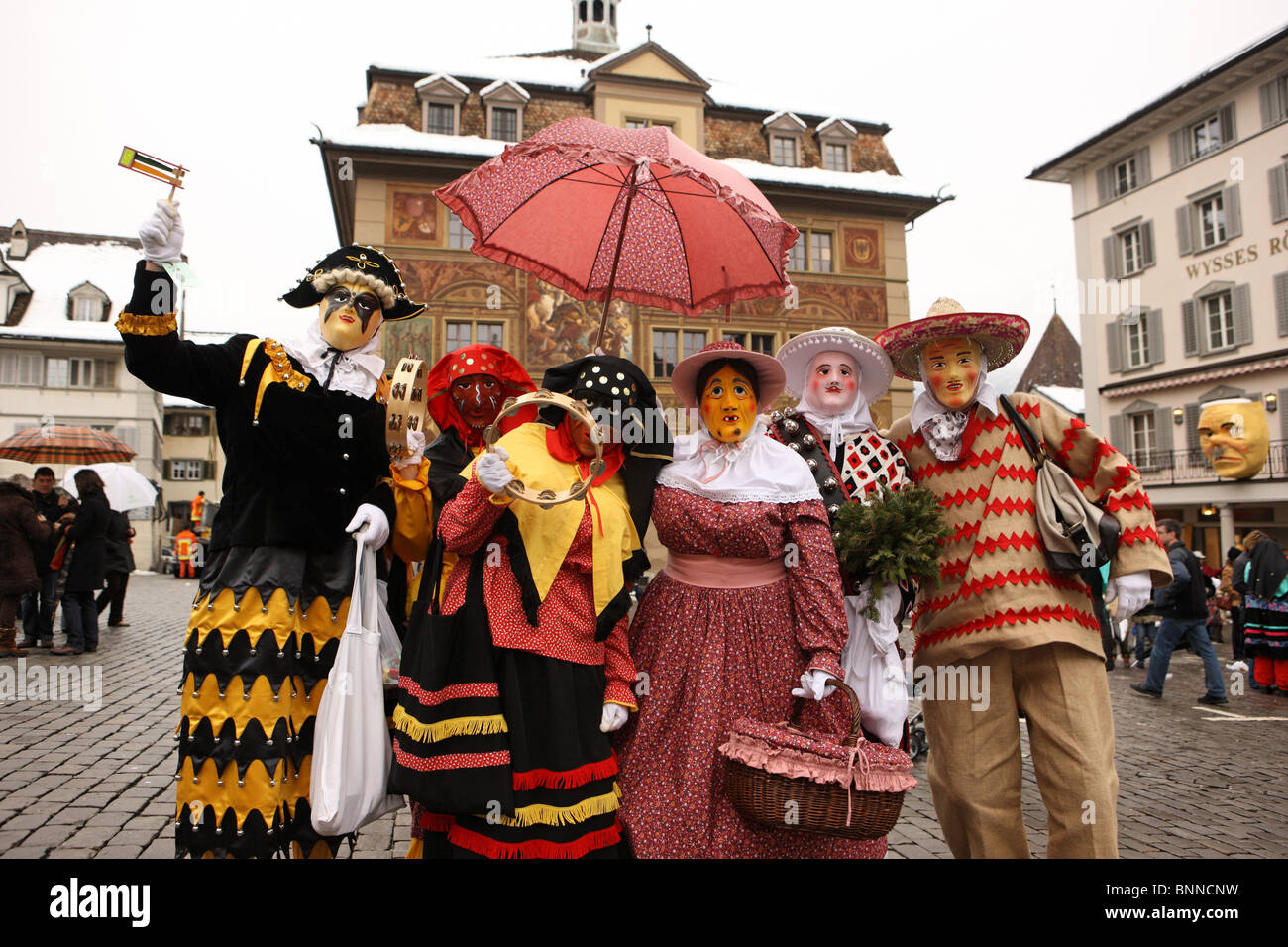 Le canton de Schwyz Schwyz suisse suisse tradition folklore costume  national de carnaval déguisement robe de réinstallation Photo Stock - Alamy