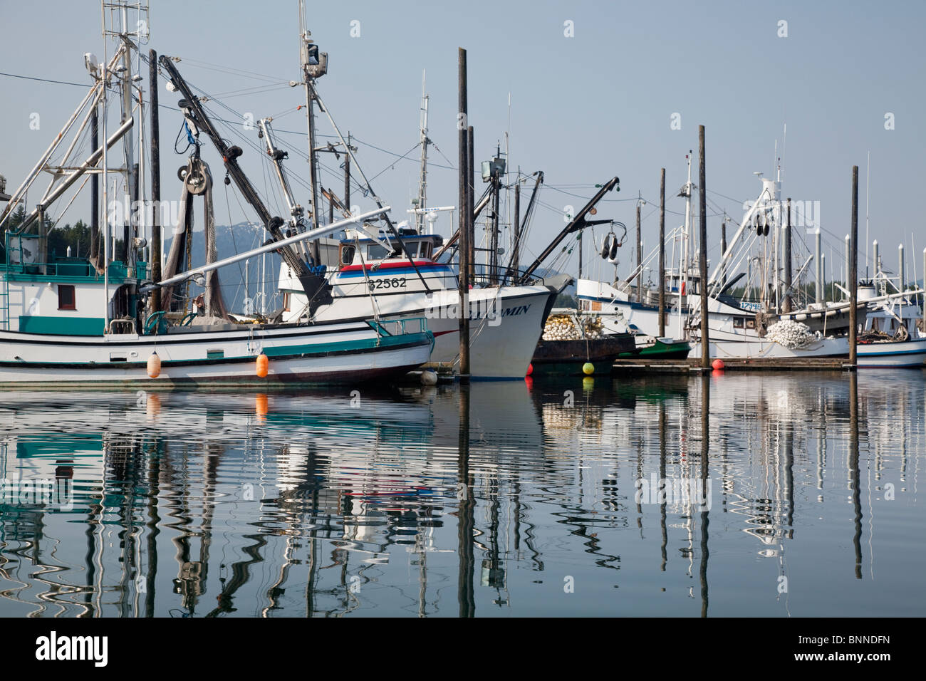 Alaska, Hoonah, port de pêche, bateau bateaux commerciaux Banque D'Images