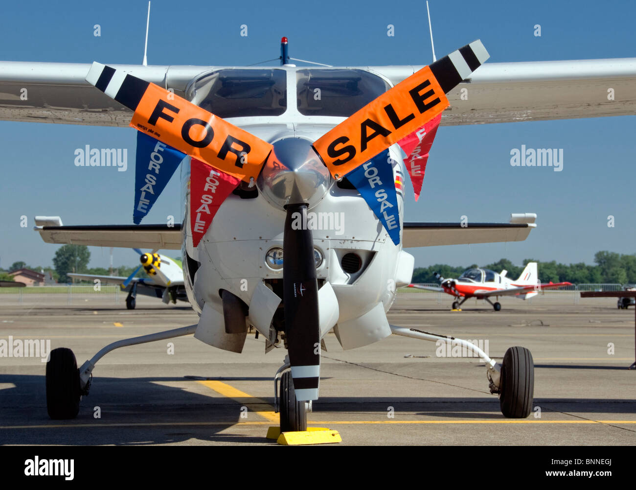 Petit avion privé à vendre Banque D'Images