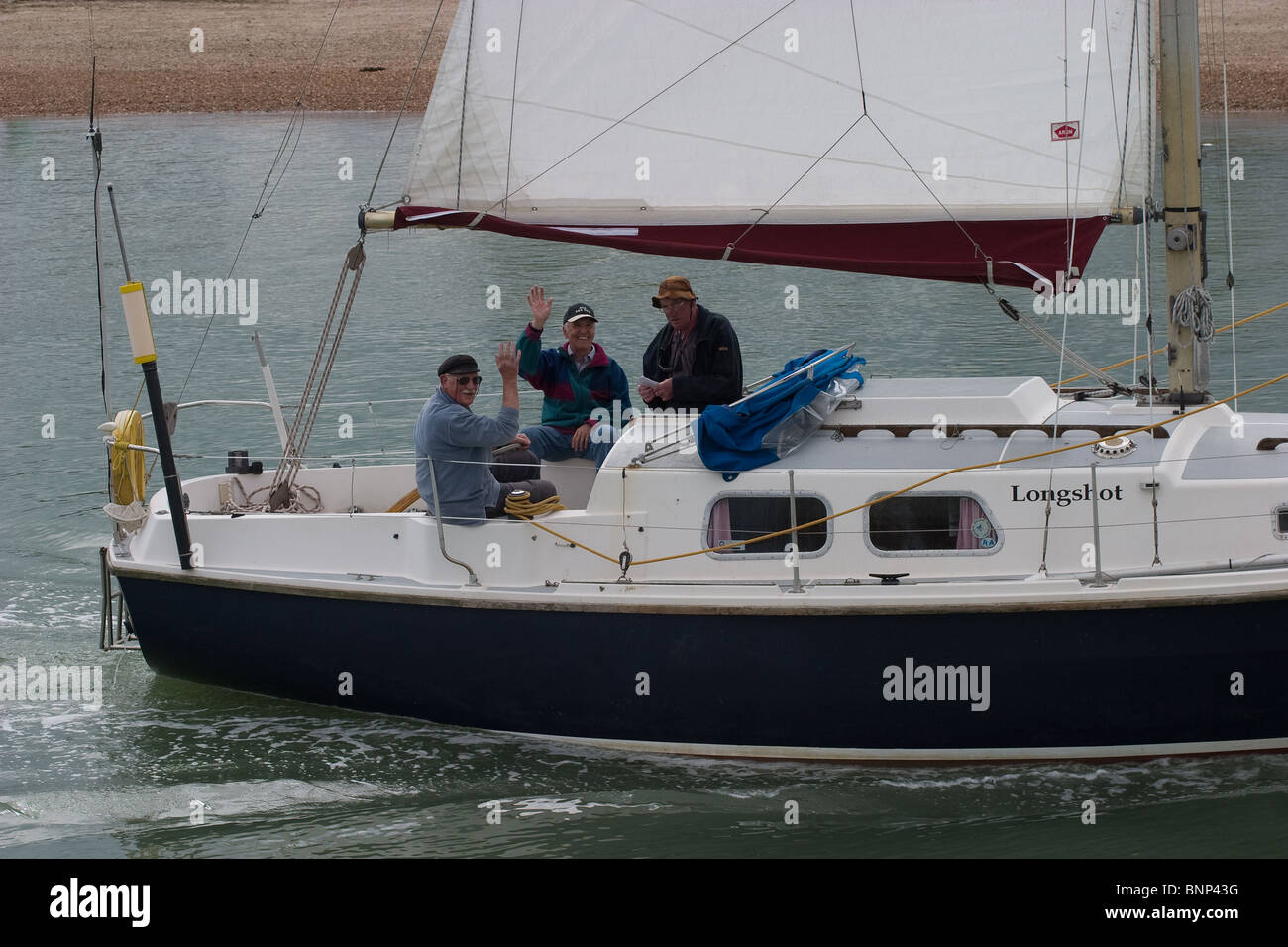 Visiter location de bateau à voile rivière yachtsman Banque D'Images