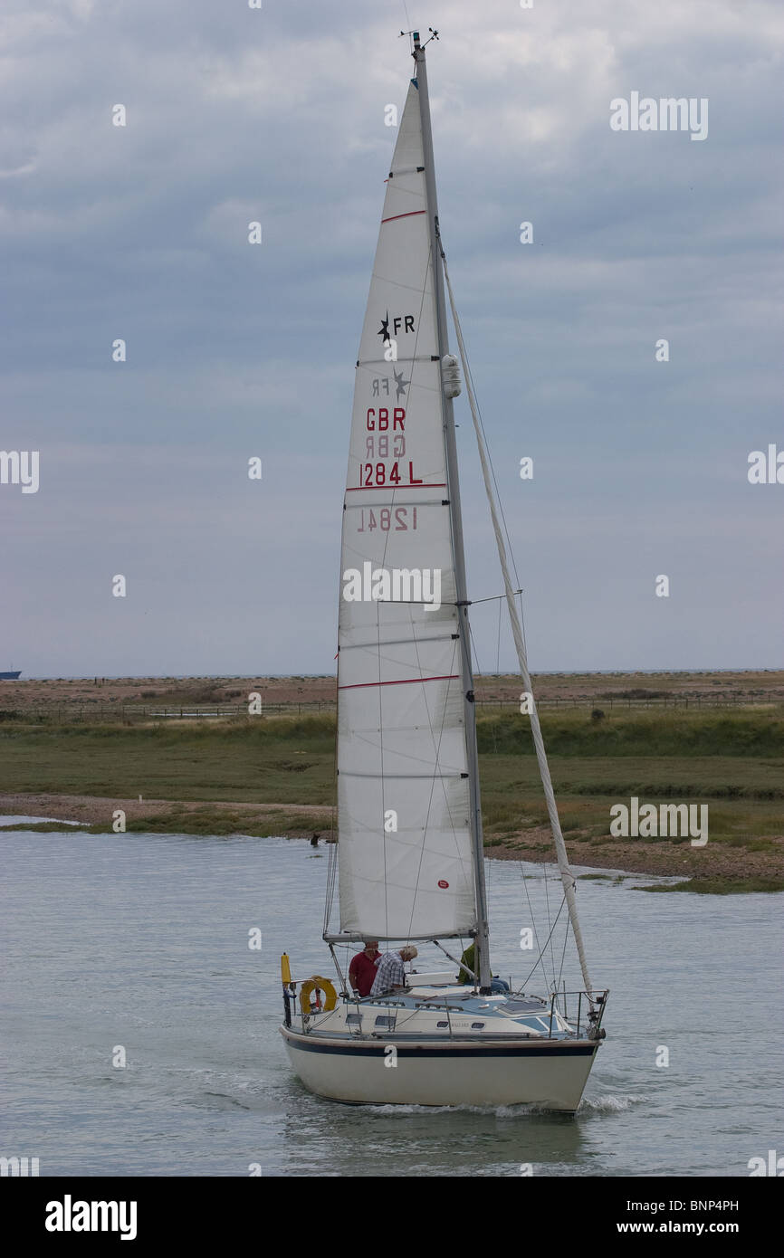 Visiter location de bateau à voile rivière yachtsman Banque D'Images