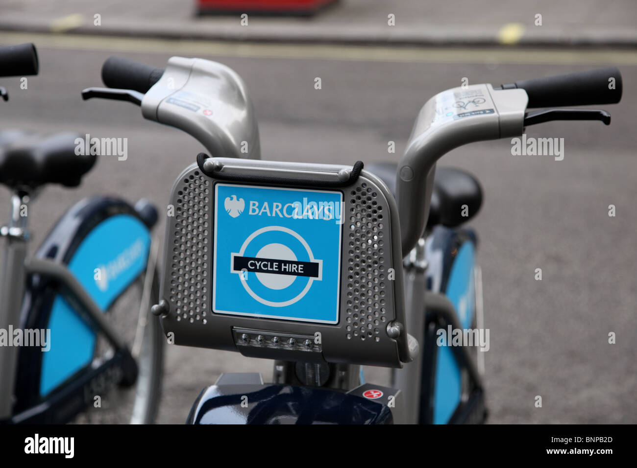 Barclays Cycle Hire à Westminster, London, W1. Banque D'Images