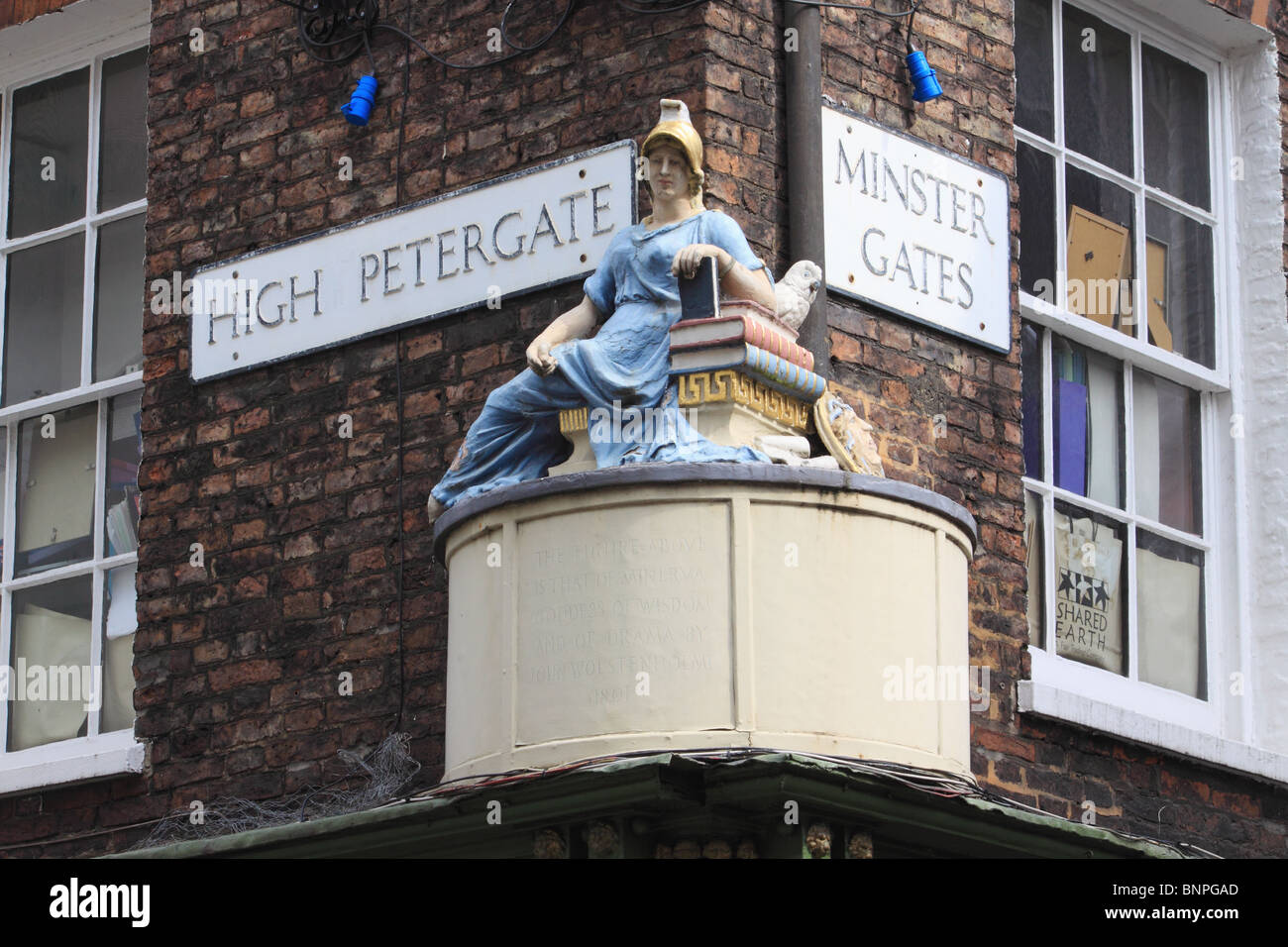 Des détails architecturaux dans la ville de York, Angleterre Banque D'Images