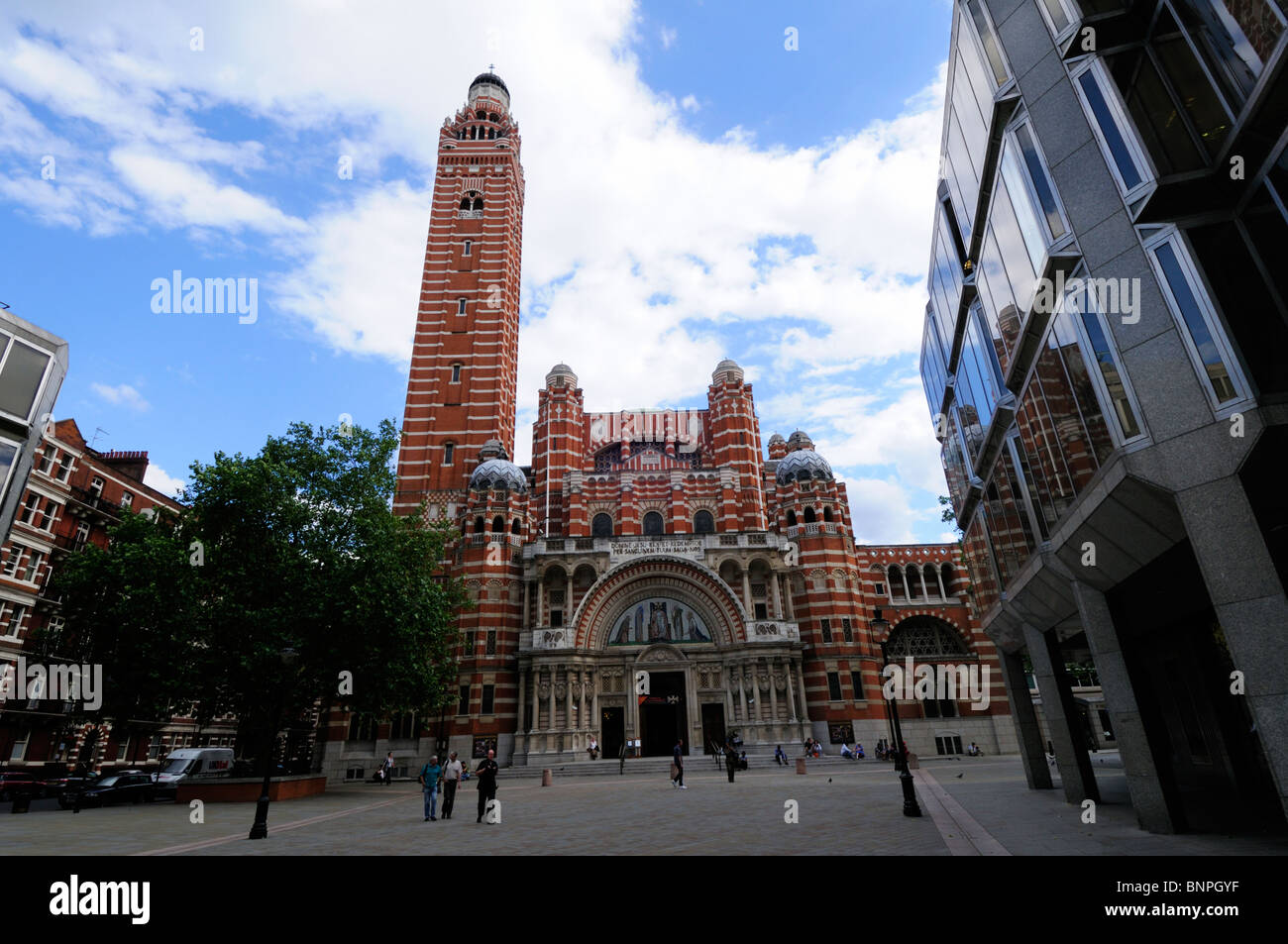 La Cathédrale de Westminster, Londres, Angleterre, Royaume-Uni Banque D'Images