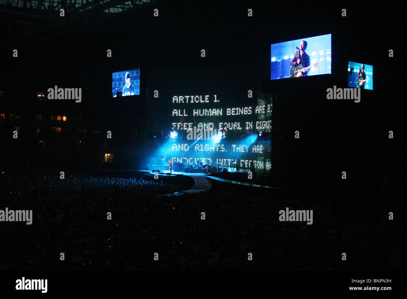 Concert U2 Amsterdam ArenA, Jul 13, 2005 Banque D'Images