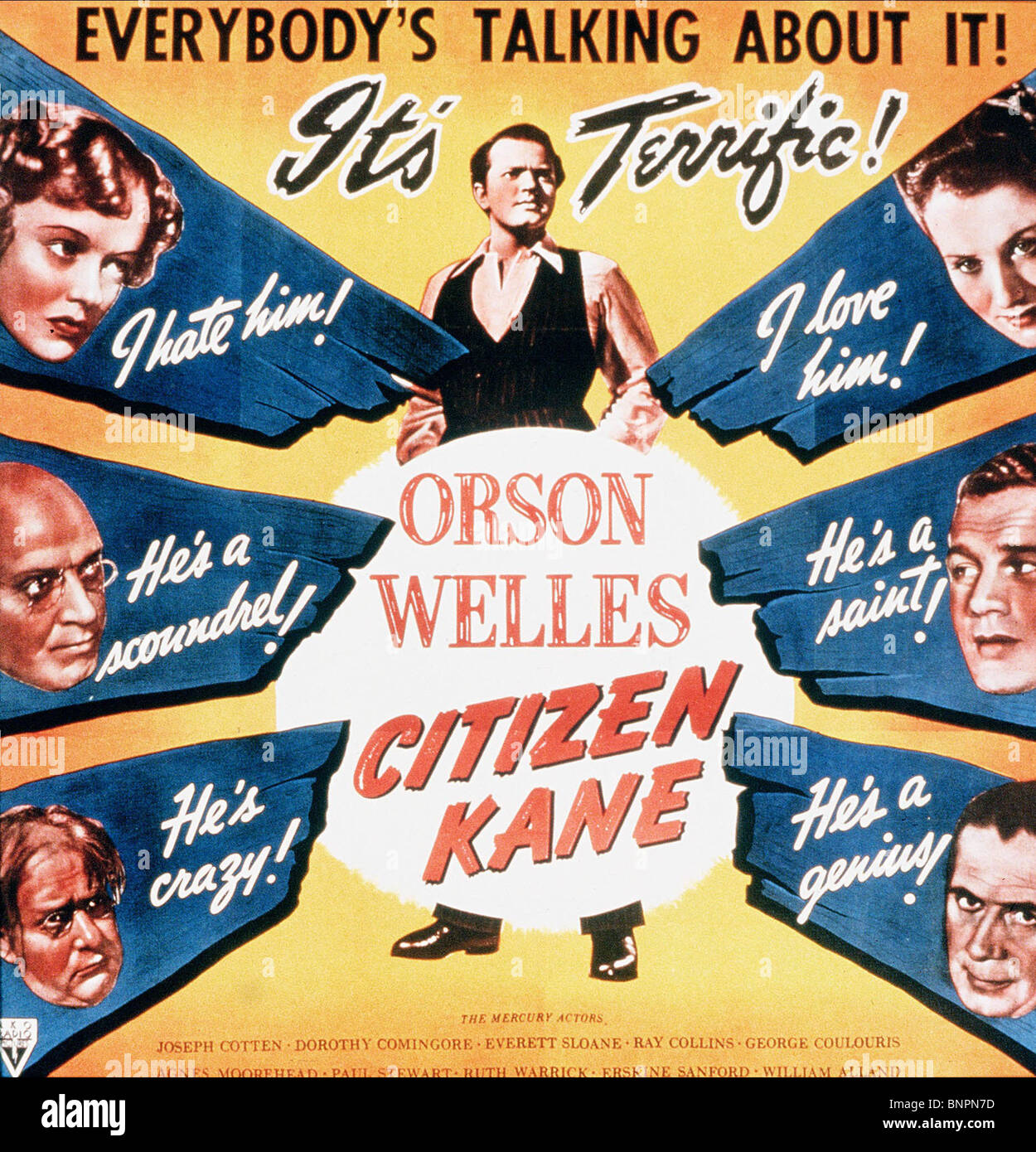 Affiche de film Citizen Kane (1941) Banque D'Images