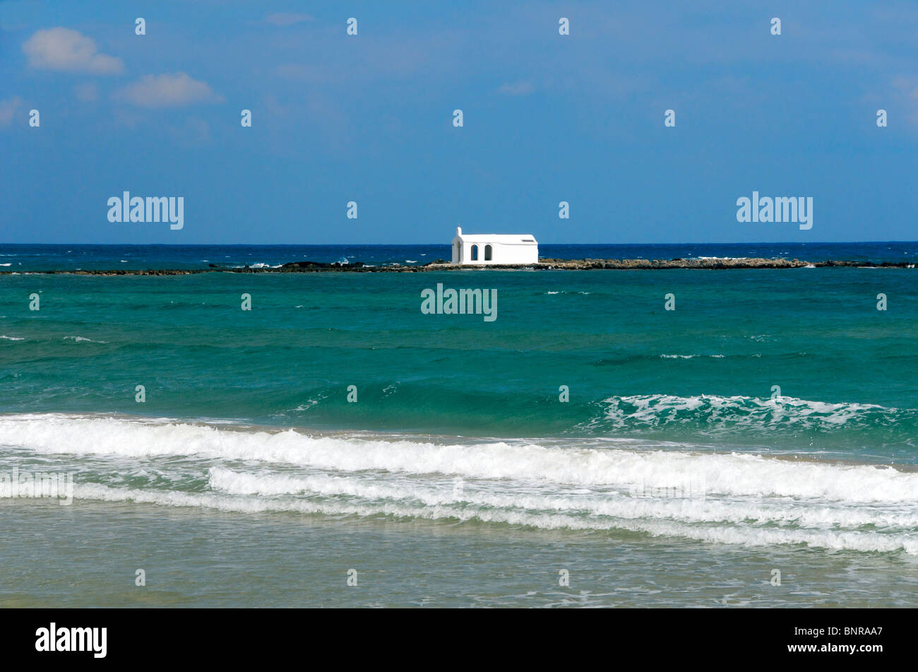 L'église le reef Georgioupoli Crete Grèce Banque D'Images