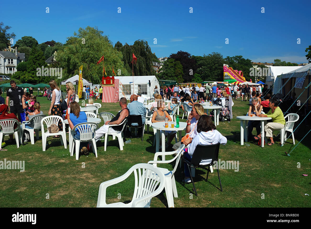 La ville de Hastings et Country Fair Banque D'Images