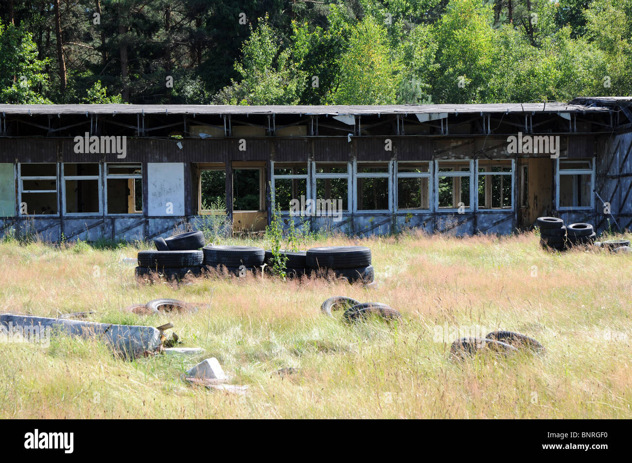 Camp de vacances abandonnées en Pologne, région de Mazovie Banque D'Images