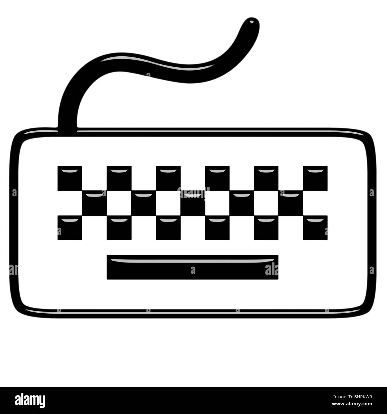 clavier 3D Banque D'Images