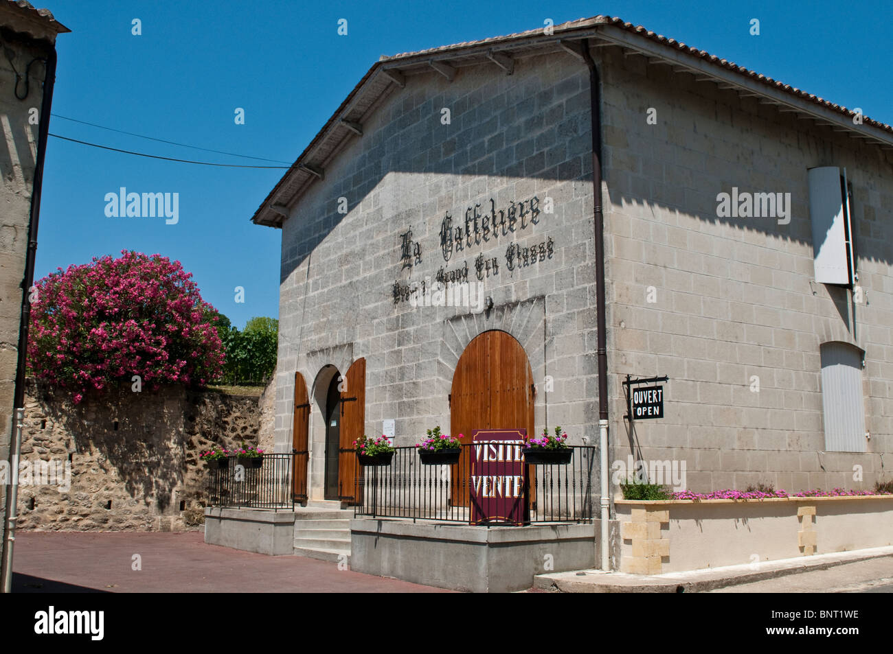 La Caffelier, cave à vin, St Emilion, Bordeaux, France Banque D'Images