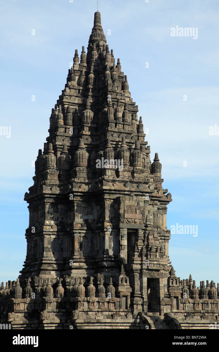 L'Indonésie, Java, Prambanan, temple hindou, Banque D'Images