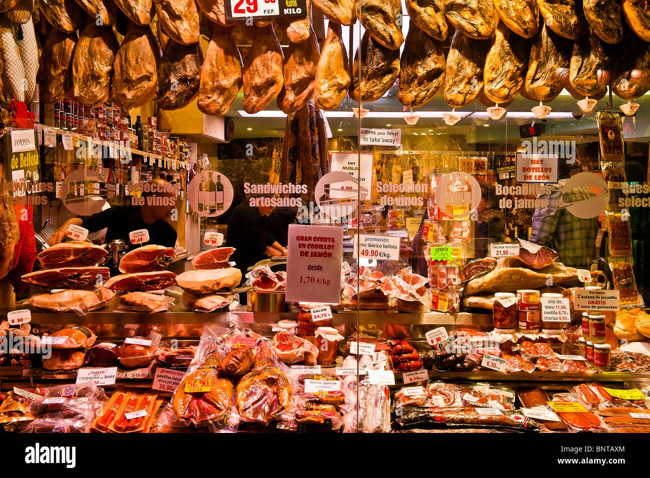 Museo del Jamon, Musée de Cham, Madrid, Espagne Banque D'Images