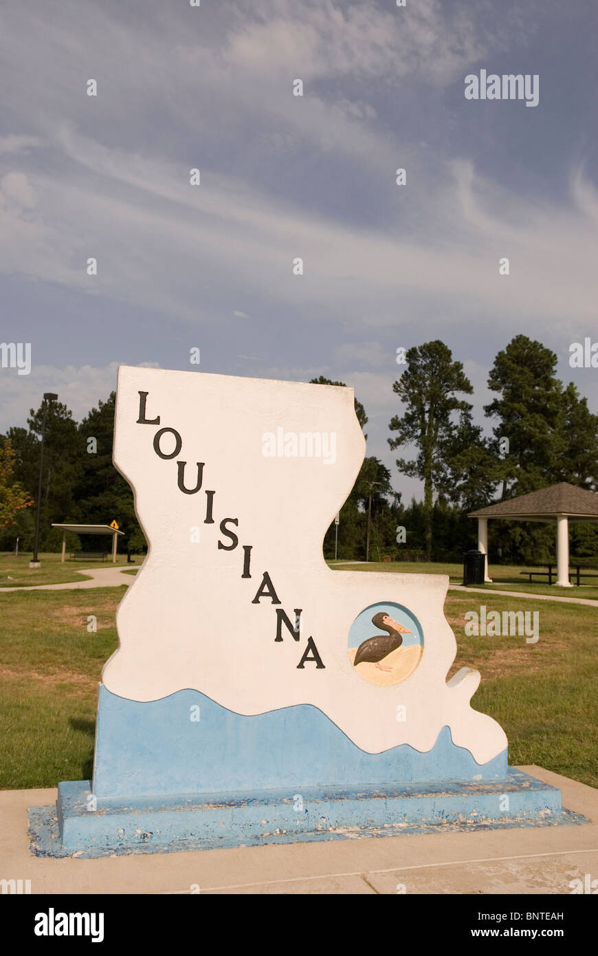 Louisiane Bienvenue Center USA Banque D'Images