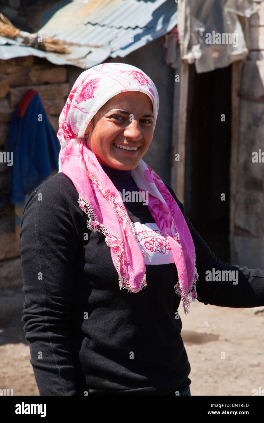 Dans Kechivan femme kurde, la Turquie de l'Est Banque D'Images
