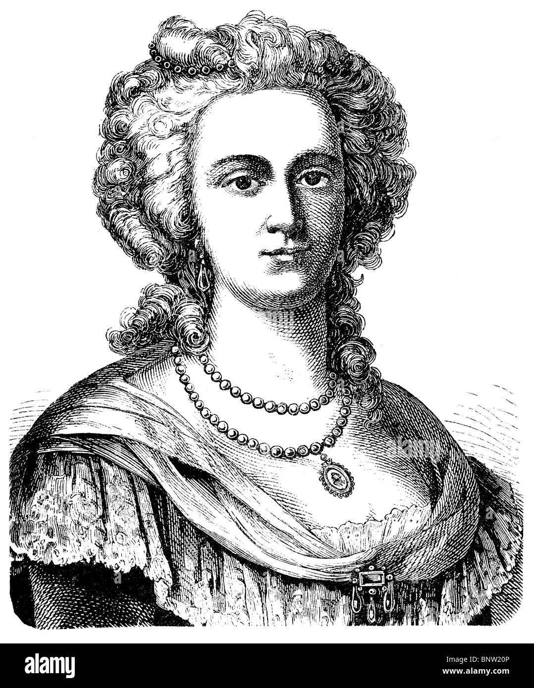 Marie Antoinette (1755 - 1793), l'archiduchesse d'Autriche et de la reine de France et de Navarre Banque D'Images