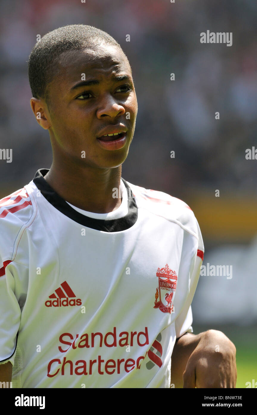 Raheem STERLING , Liverpool FC, 1er août 2010 Banque D'Images