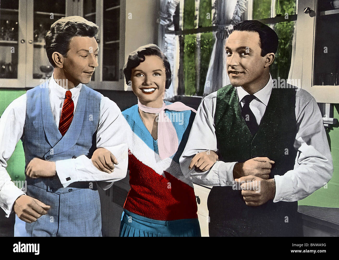 DONALD O'CONNOR, Debbie Reynolds, Gene Kelly, Singin' in the Rain, 1952 Banque D'Images