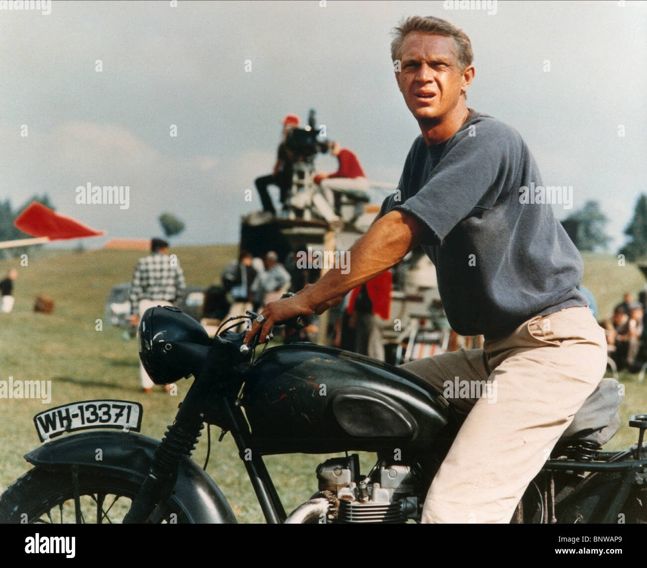 Moto De Steve Mcqueen Dans La Grande Evasion Steve Mcqueen Motorbike Banque d'image et photos - Alamy