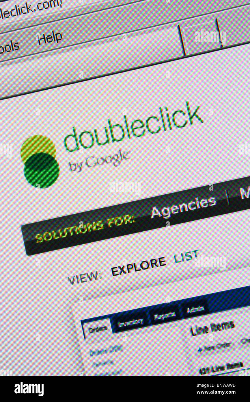 Doubleclick google marketing en ligne Banque D'Images