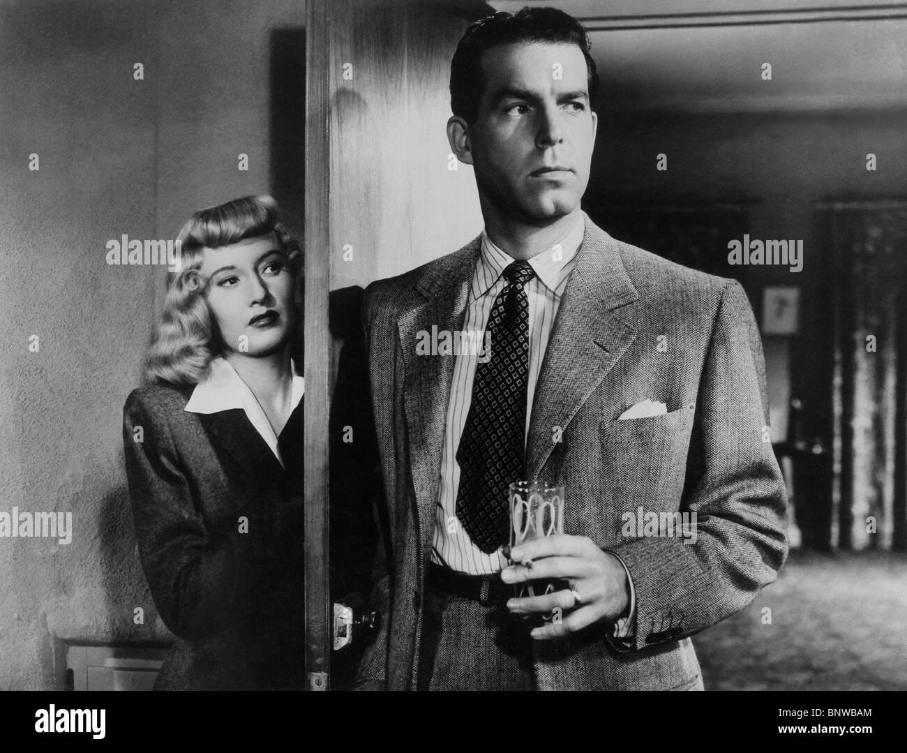BARBARA STANWYCK, FRED MACMURRAY, DOUBLE INDEMNITY, 1944 Banque D'Images