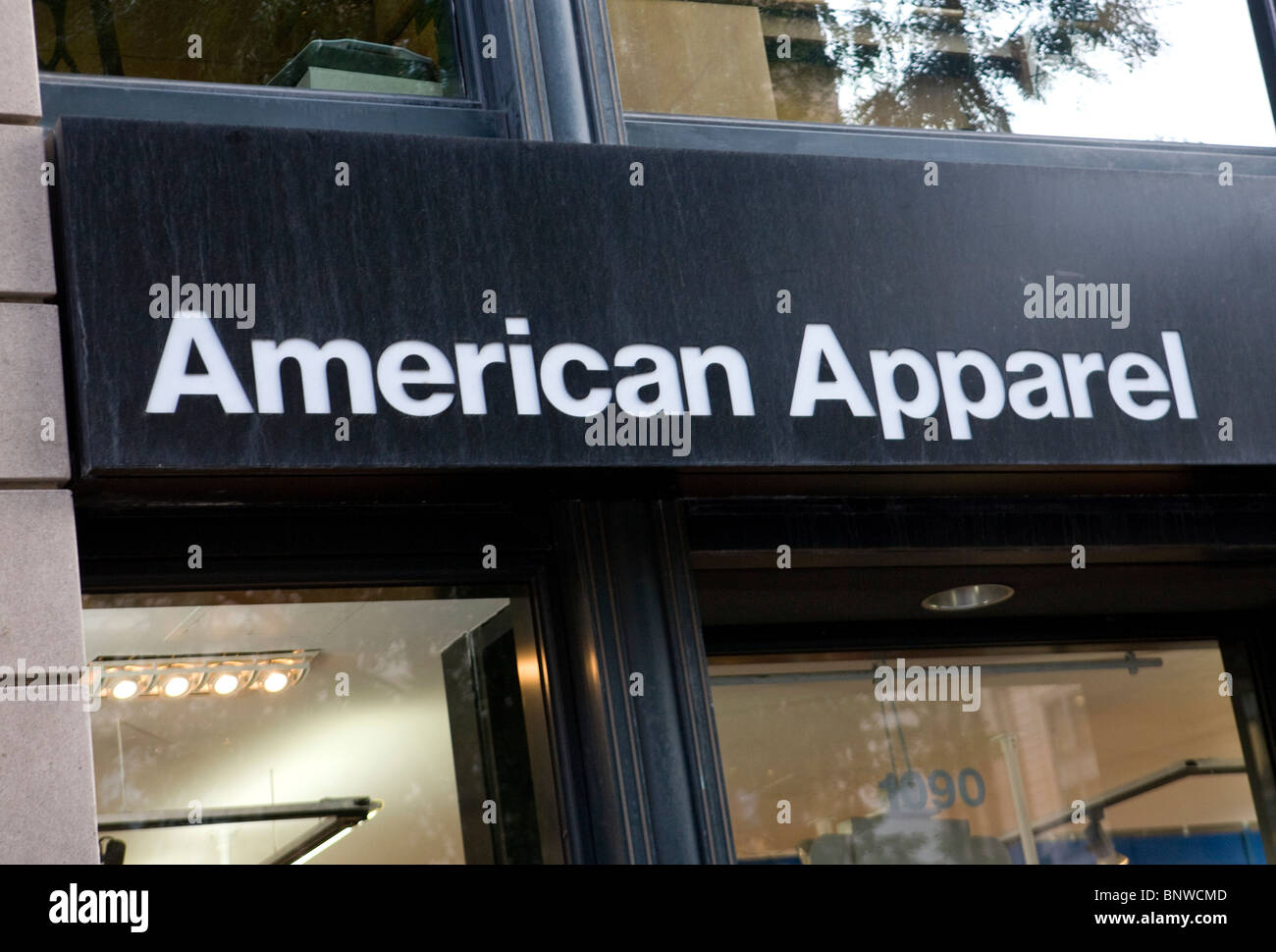 Un American Apparel store. Banque D'Images
