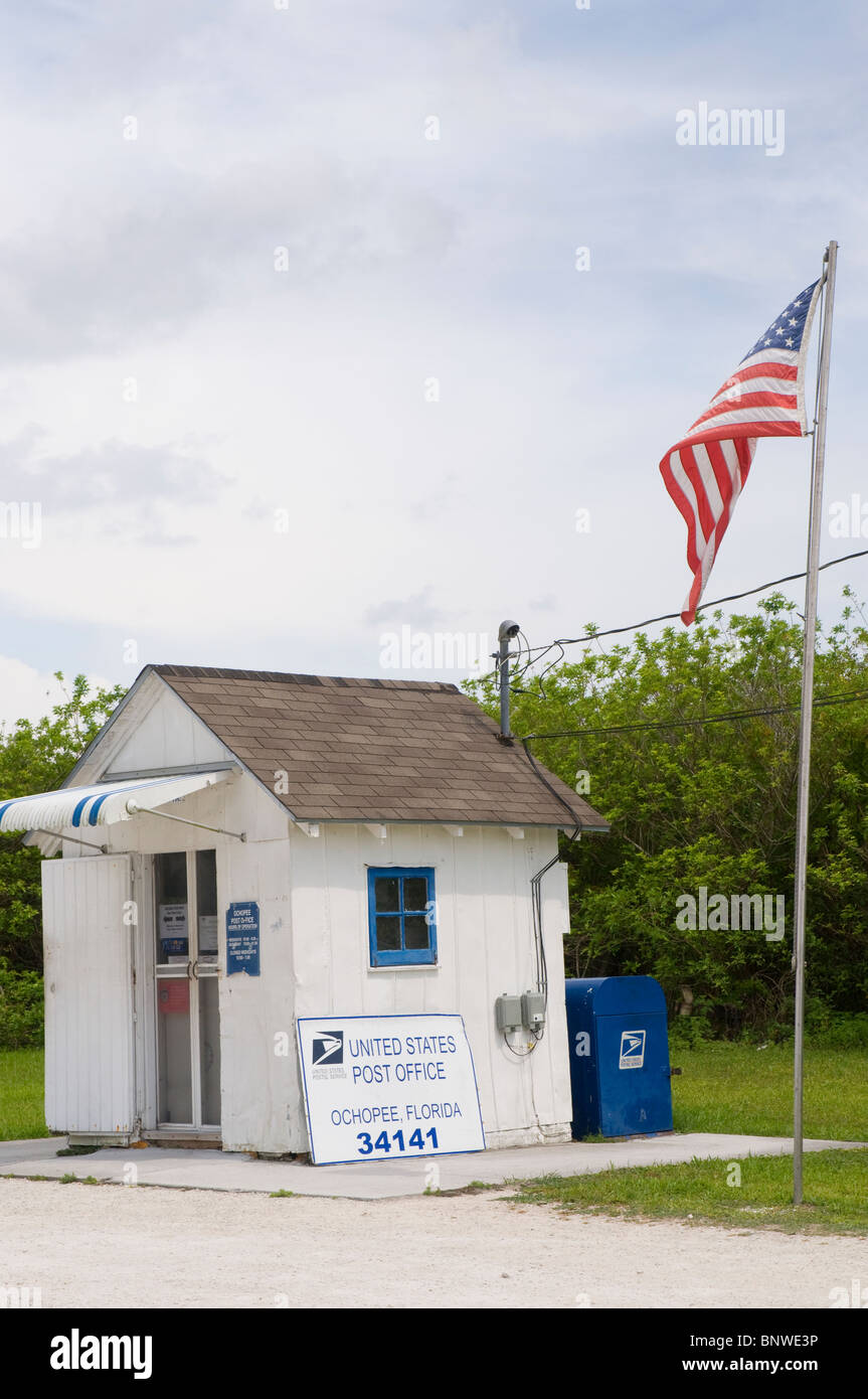 Le bureau de poste de Ochopee est le plus petit bureau de poste dans la United States Banque D'Images